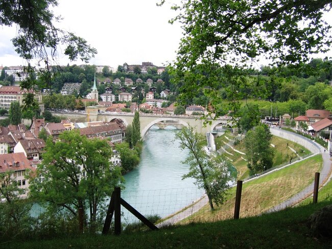 Вид на реку Ааре. Старый город. Фото автора 