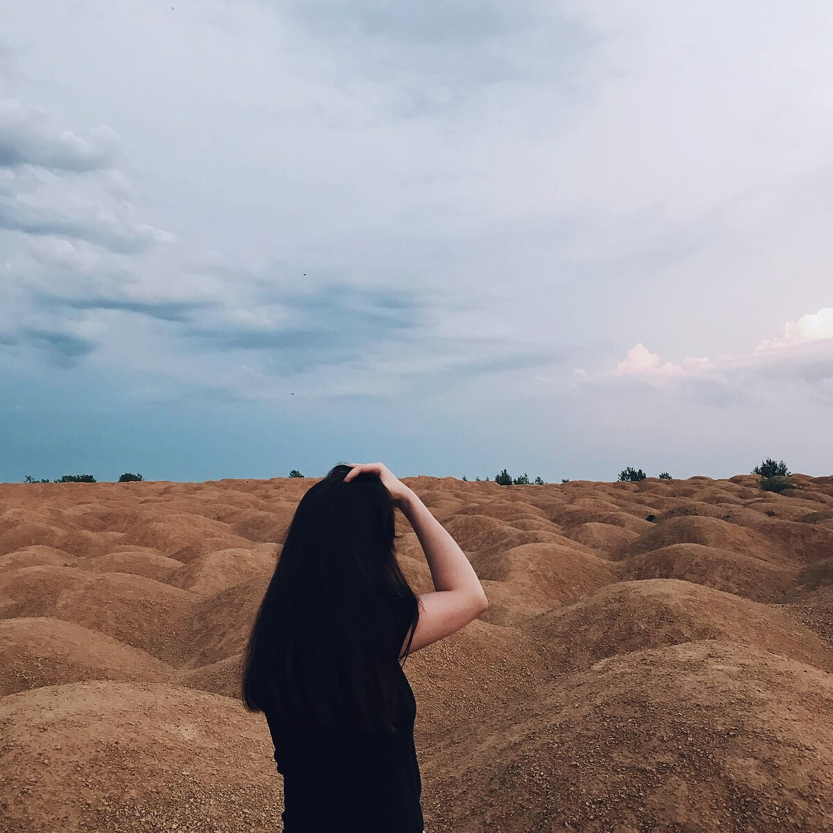 На вершине Борницкого карьера. Обзорная площадка на карьер. 