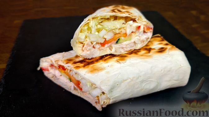 лаваш, куриное филе, огурцы, помидоры, капуста пекинская, йогурт, горчица дижонская, чеснок, паприка молотая, перец молотый, соль