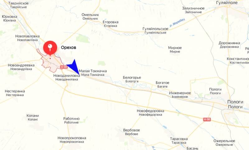 Карта пологовского района запорожской области подробная