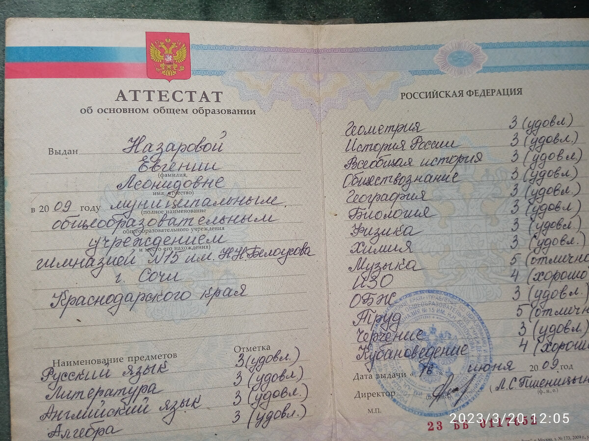 Итоги 9 класса