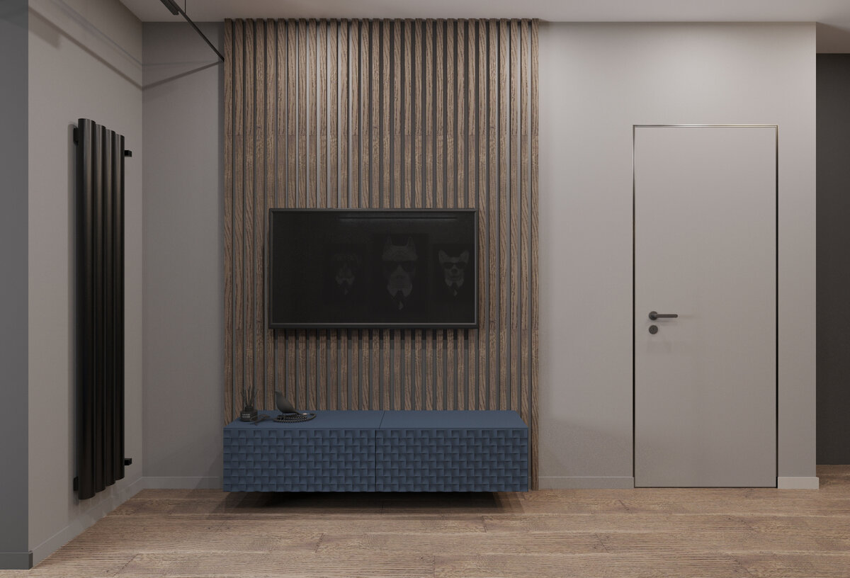 Цвет пола и дверей в интерьере. | Дизайнер: Кристина Ткач