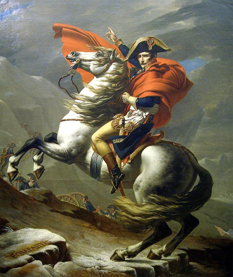 Жак-Луи Давид. Бонапарт на перевале Сен-Бернар. 1801 год