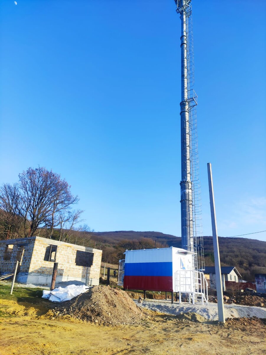 А вот и наши строения во всей красе