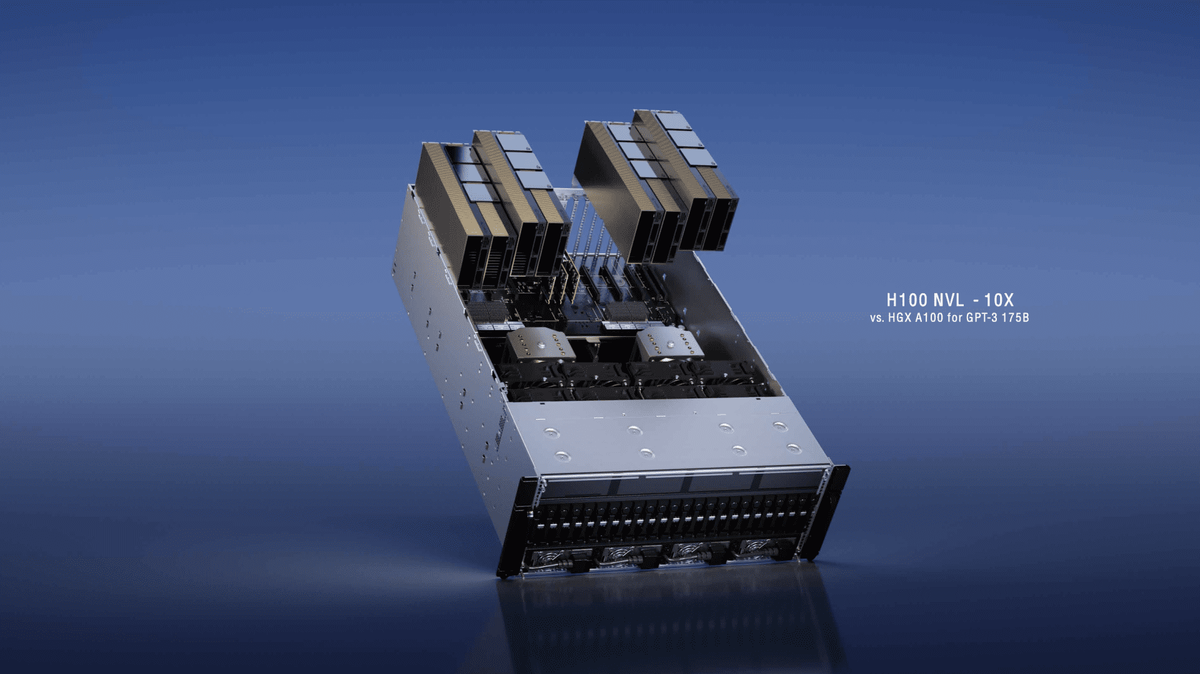H100 NVL с двумя графическими процессорами, источник: NVIDIA