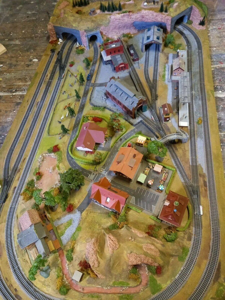 02) ЖД макет вид сверху 1