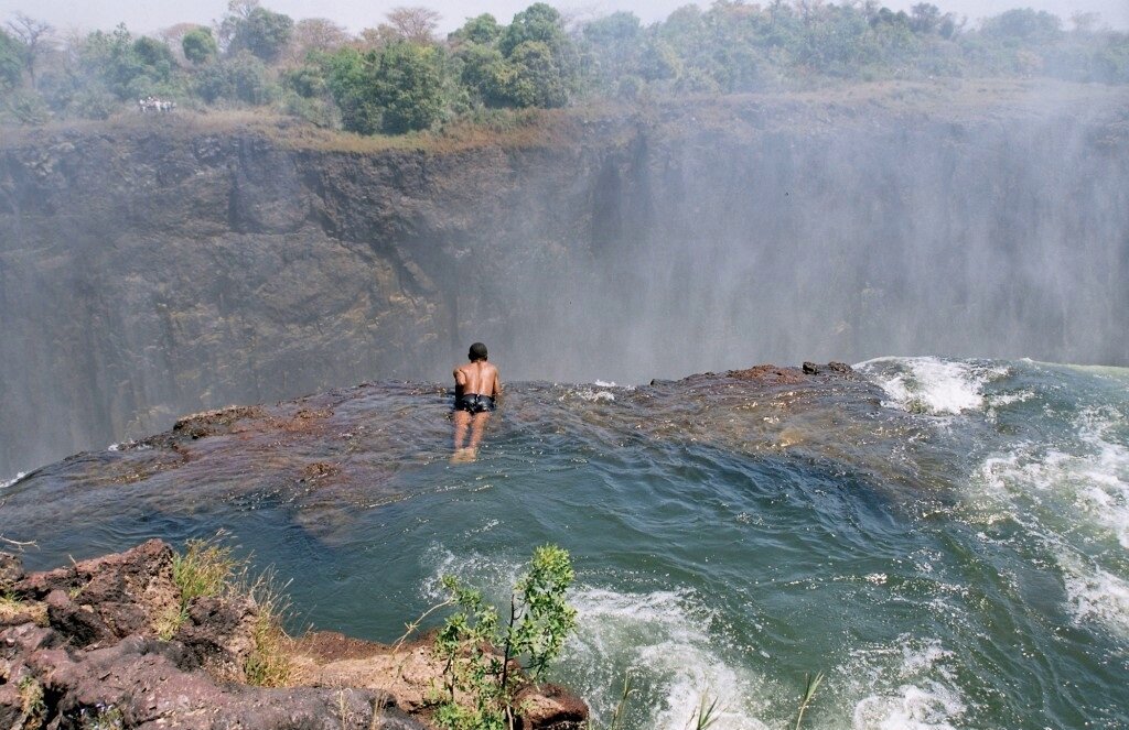 📷 Купель Дьявола на водопаде Виктория (На стороне Замбии)