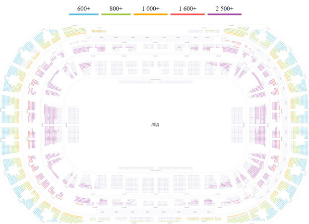 Фетисов арена схема зала