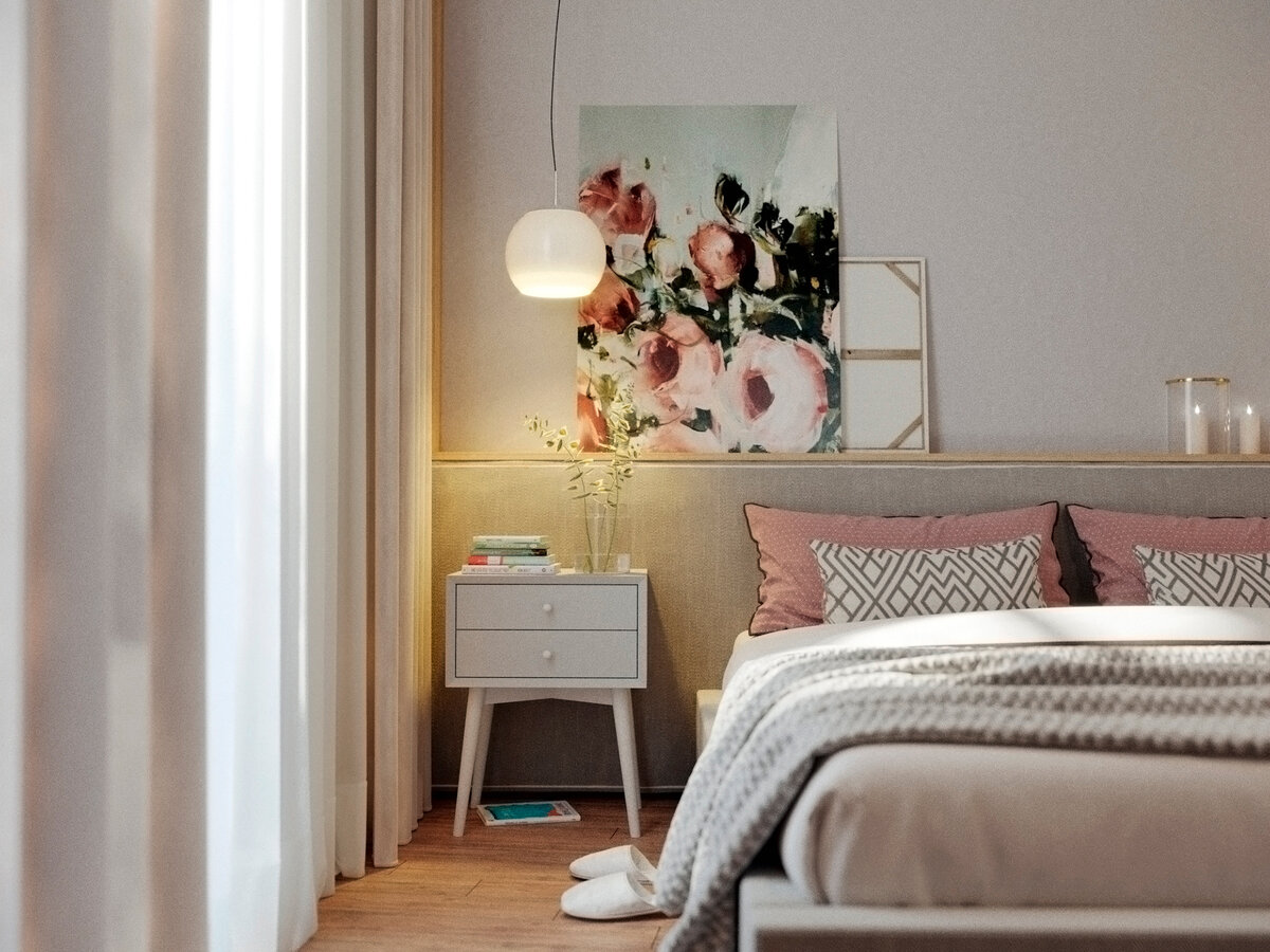 Без излишеств, но очень мило. Приятный, эргономичный интерьер в скандинавском стиле