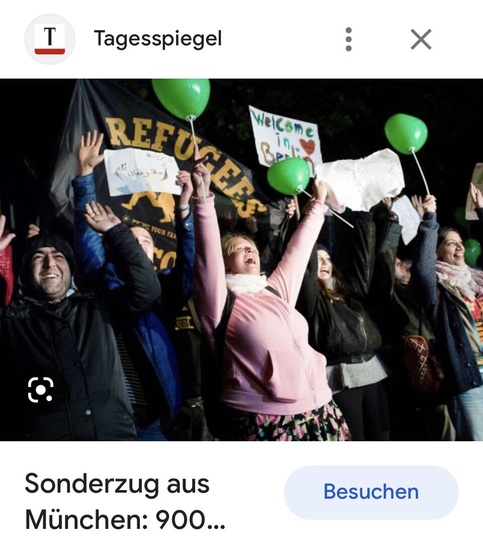 Скриншот: разрушили чужие страны. Нагнали себе непонятных беженцев и радуются, аж скачут.