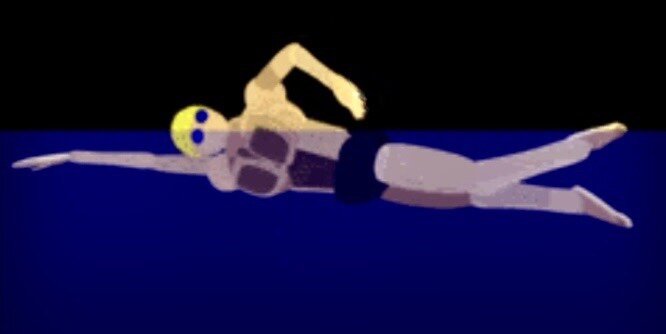 вольный стиль (кроль на груди)