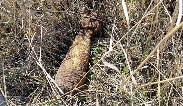    У села Кумак Новоорского района обнаружен минометный снаряд Марина Шарт
