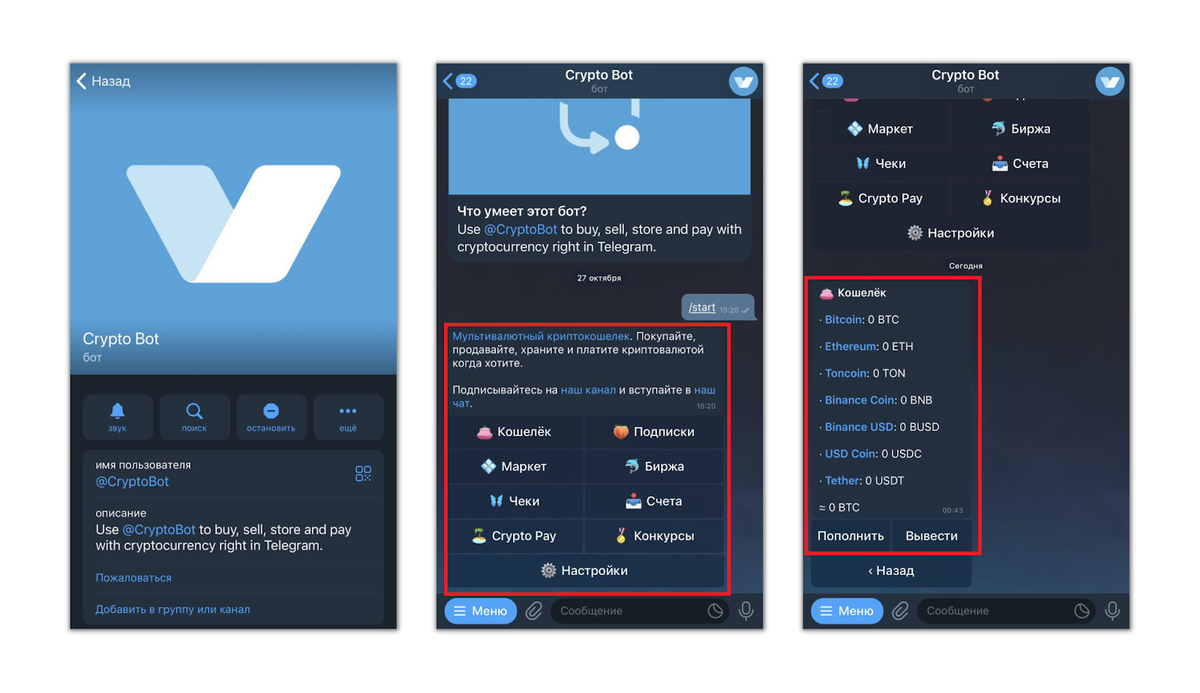 Боты криптовалют в телеграмме. Криптобот. Cryptobot. Боты в тг с криптовалютой