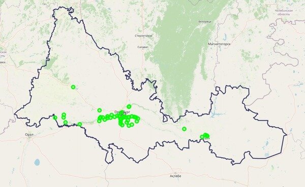    18 апреля в Караванном в Оренбургской области экопосты зафиксировали превышение ПДК сероводорода от 1,5 до 5 раз