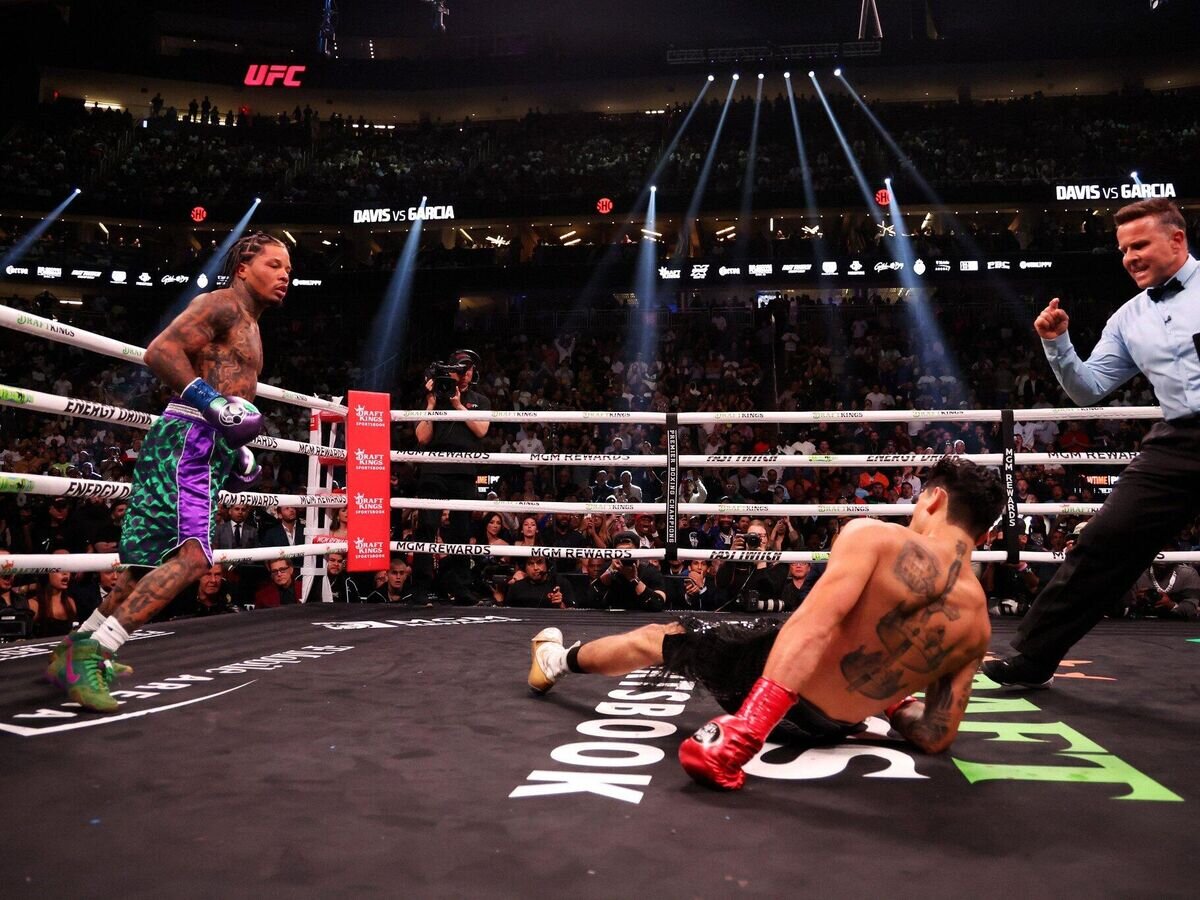    Эпизод боя Джервонты Дэвиса против Райана Гарсии© DAZN Boxing