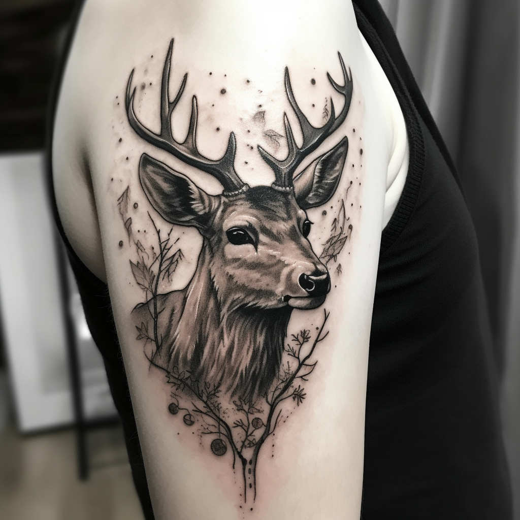 Тату олень в студии Маруха – значение татуировки с оленем, подойдет ли вам?