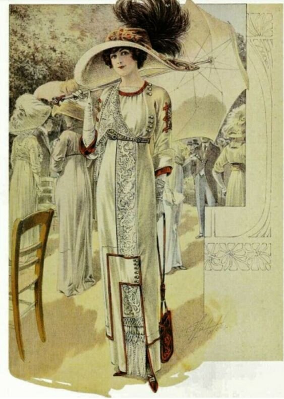 1. 1910е первая половина. Все иллюстрации взяты из открытых источников в сети.