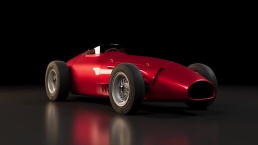 Моделирование и анимация Maserati 250F от нашего ученика Максима Мацукова!