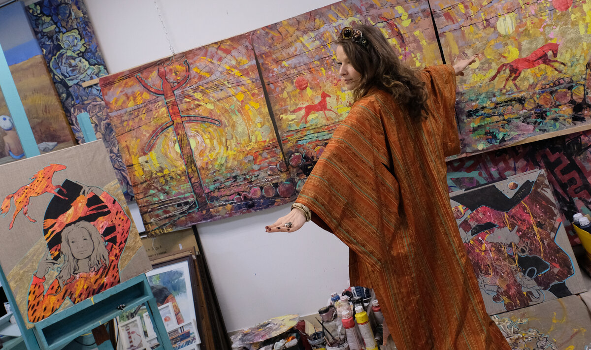 Работа в мастерской художника