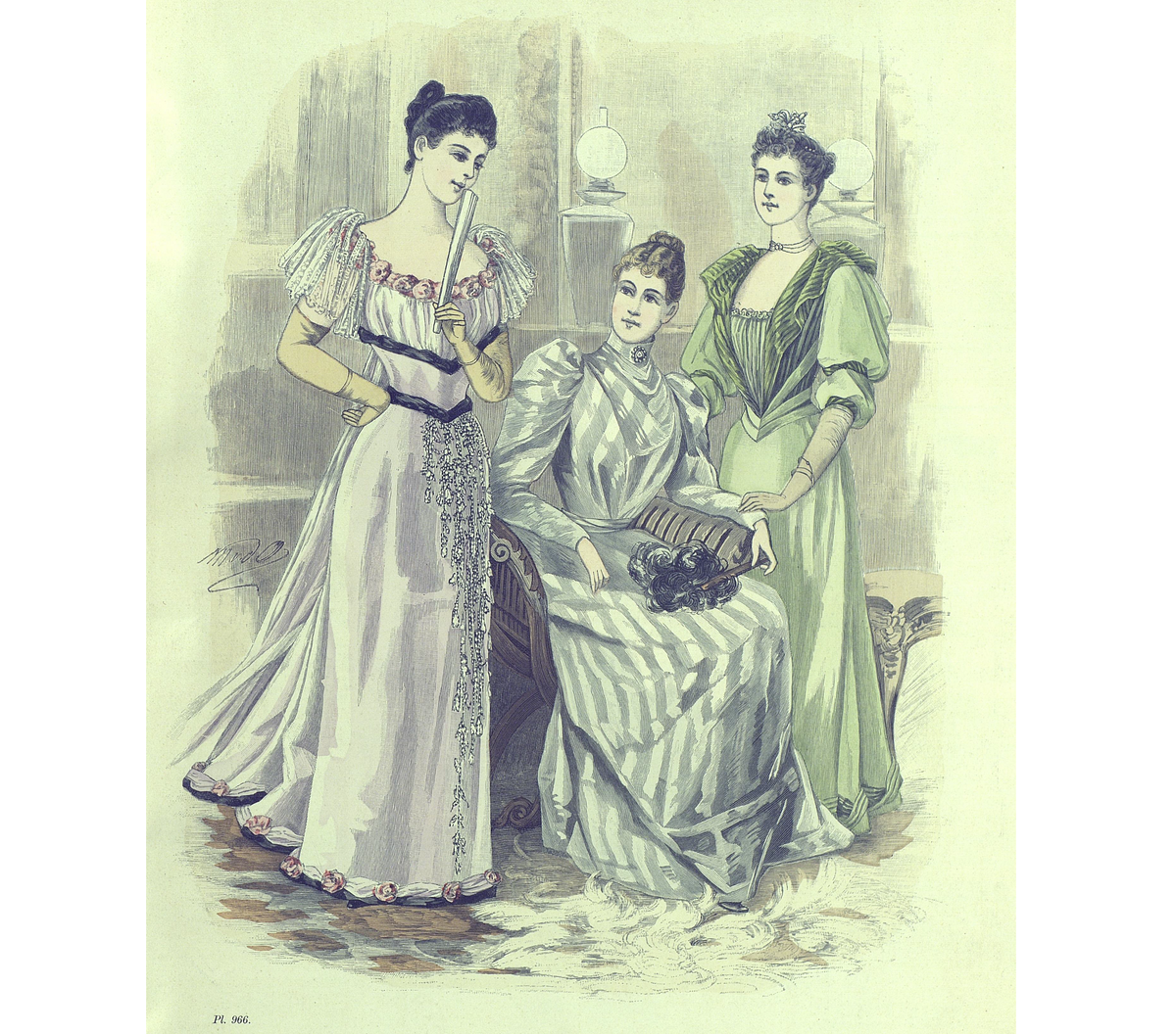 Иллюстрация из журнала "Модный свет", 1892. (с) Из частной коллекции