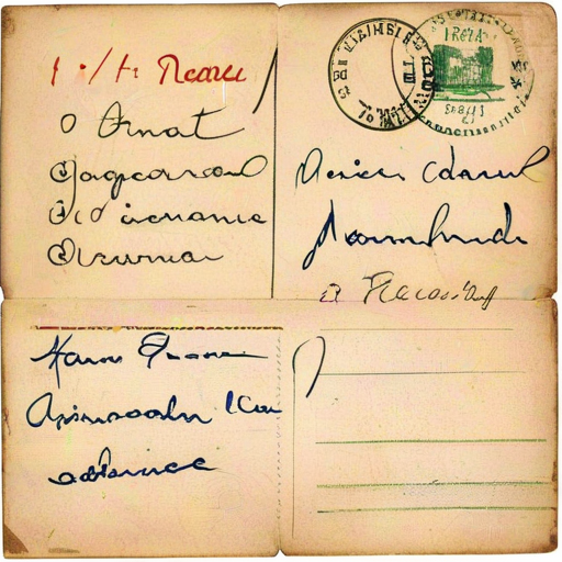 первая открытка