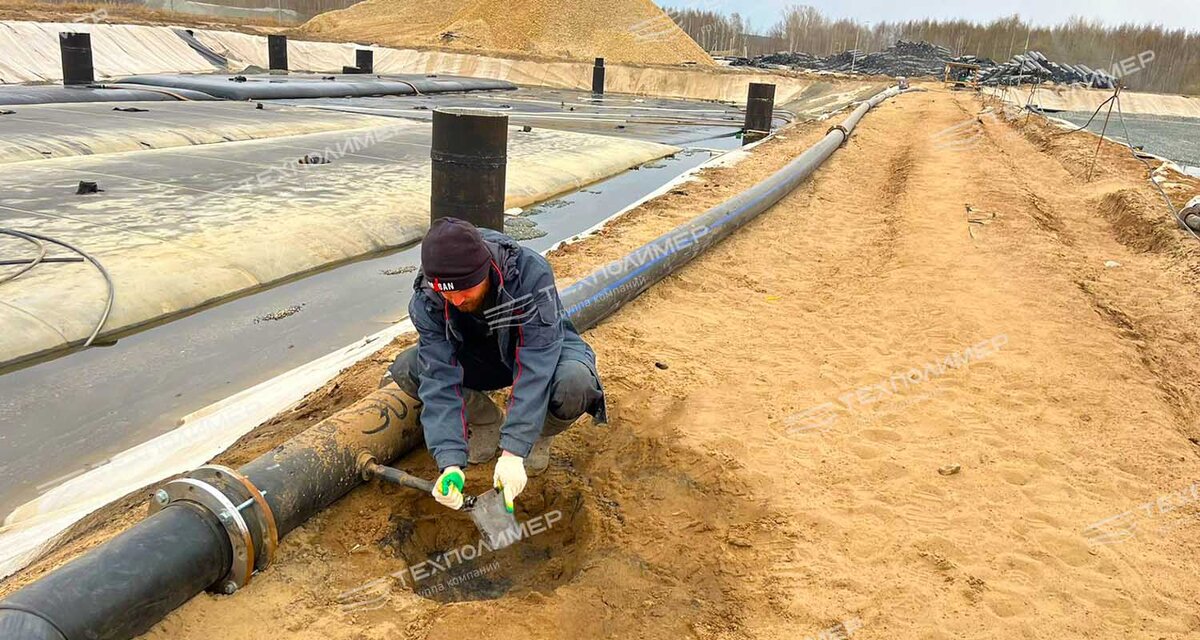 Монтаж пульпопровода