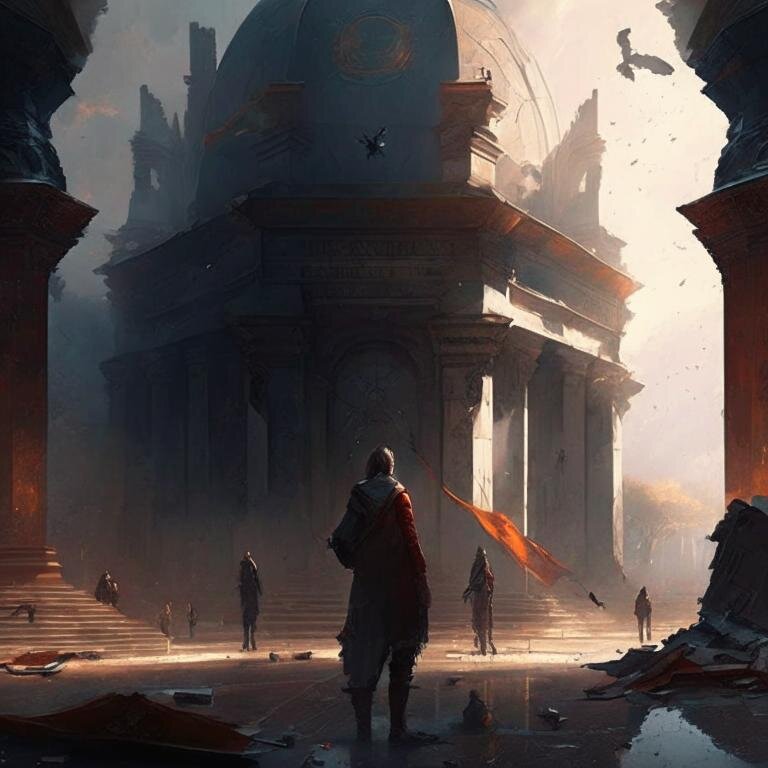 Модель Kandinsky 2.1 нарисовала: Верить или не верить? Страна содержит центр или наоборот?