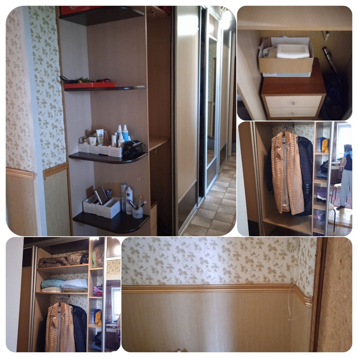 фото ПОСЛЕ органайзеры самодельные. нужно было из подручных средств показать пример,Теперь есть пустое место где будут крючки