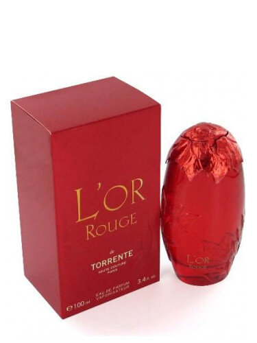 L'Or Rouge Torrente — это аромат для женщин, он принадлежит к группе цветочные. L'Or Rouge выпущен в 2005 году. Верхняя нота: Цитрусы; средние ноты: Красная роза, Персик, Османтус, Первоцвет и Жасмин; базовые ноты: Пудровые ноты, Белый мускус, Пачули и Амбра.