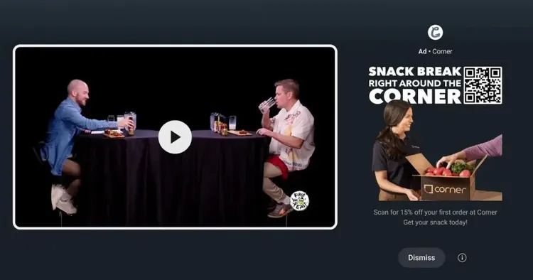     Ролик на паузе и реклама