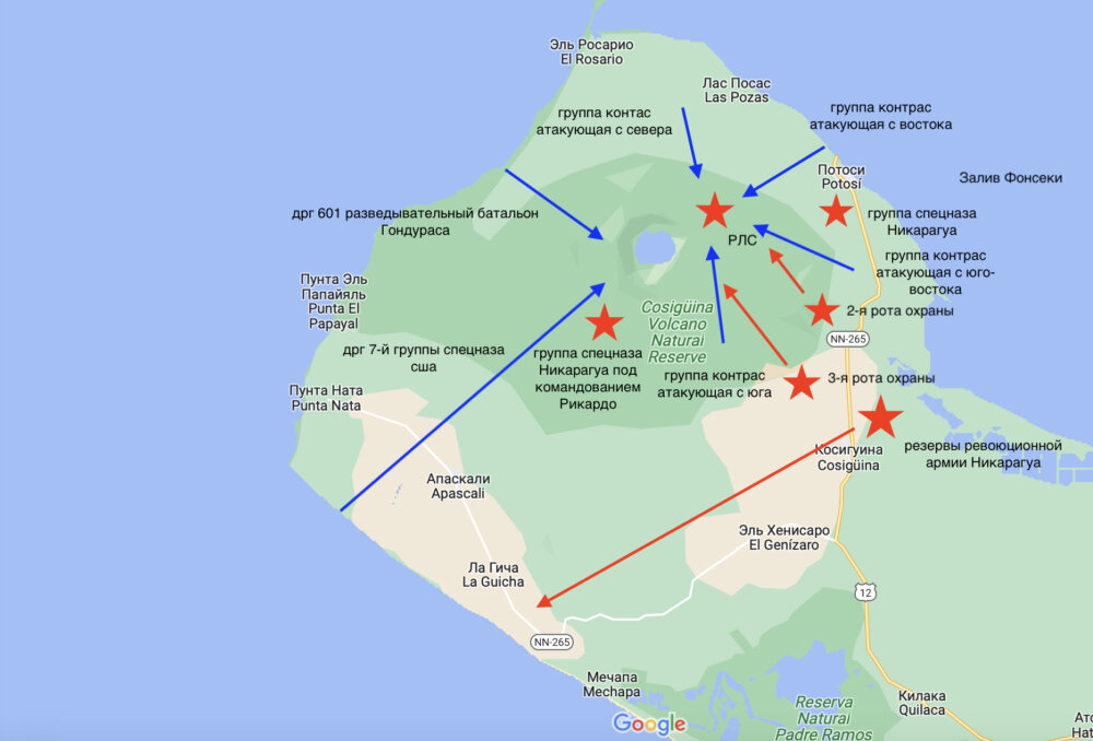 Извините за примитивную карту. Но думаю, что так появляется представление о описываемых событиях.