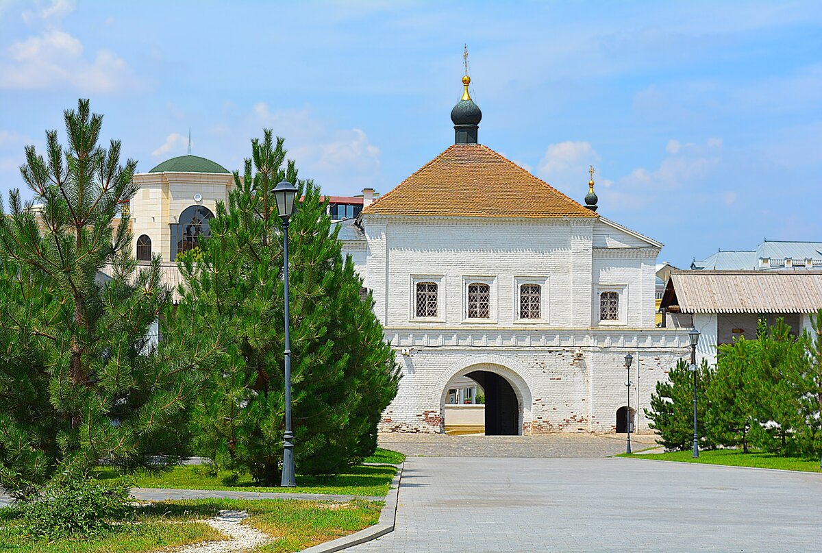 Пихтовая  аллея  Астраханского  кремля. Фото 2021 г.