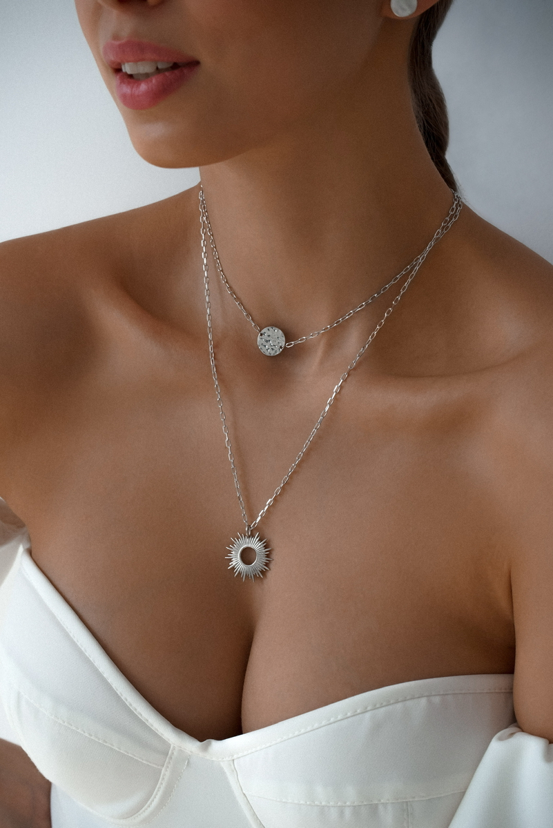 Серебряное колье "Helios"