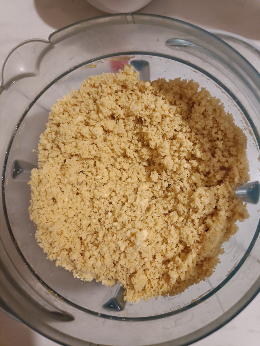 Измельченное печенье с маслом