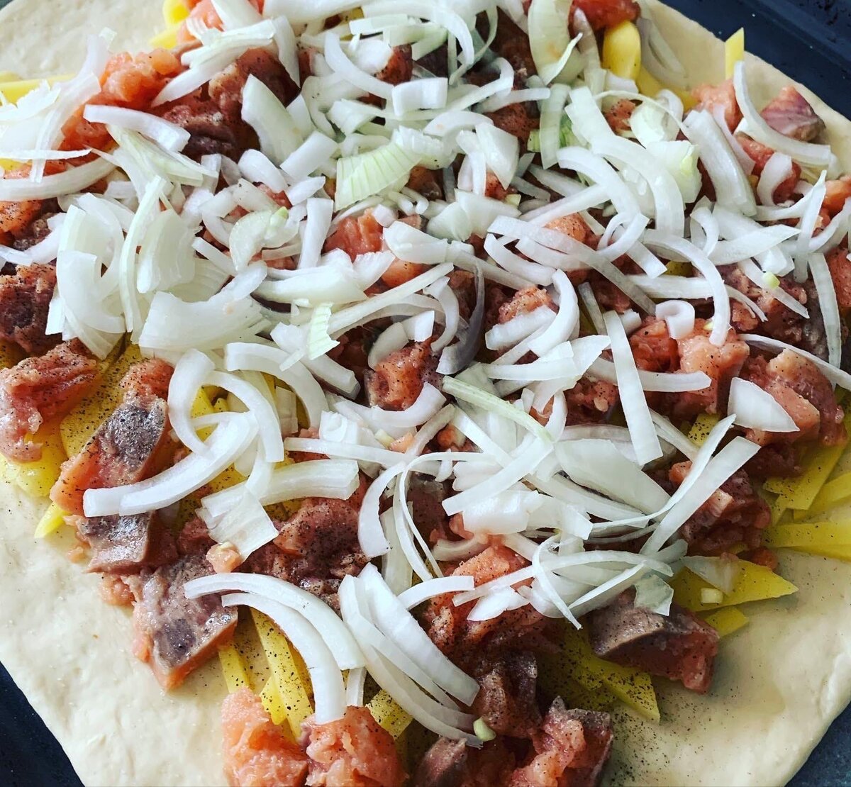 Рыбник) немного пересушила, но очень даже съедобно) #пост#50#рецептов#постного#стола