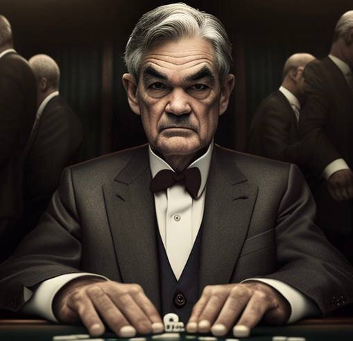 Джером Пауэлл, созданный нейросетью ChatGPT-4.