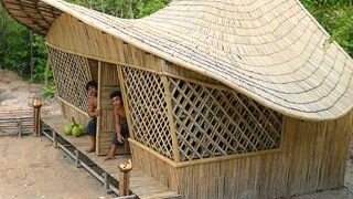 Идеальное бегство в джунгли: Завершенная мечтательная вилла и бассейны из бамбука!