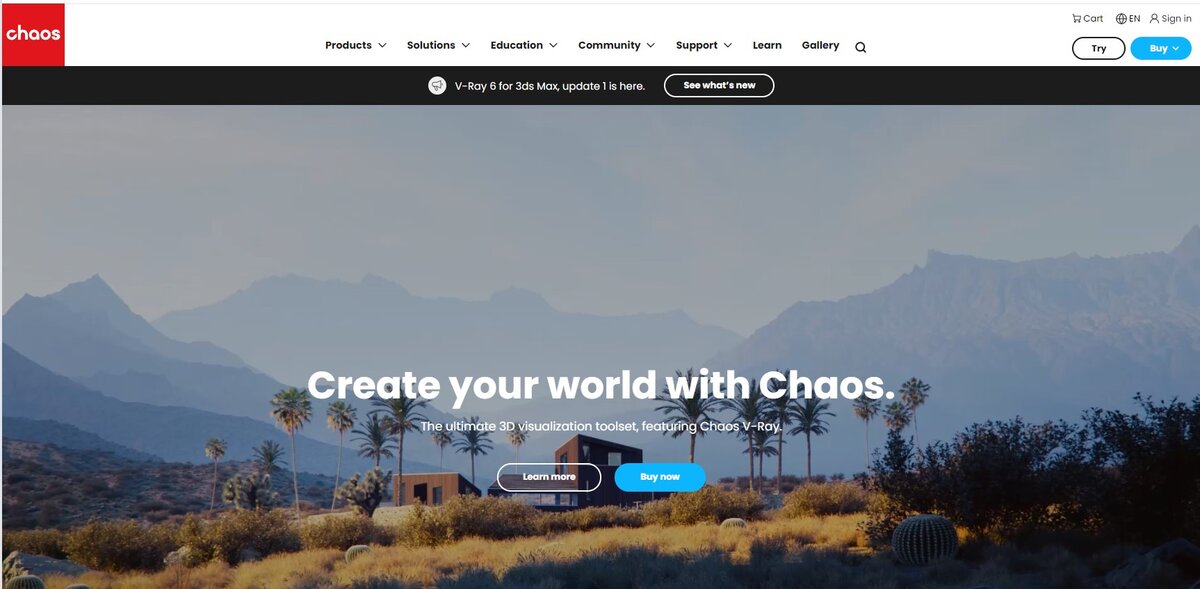 Vray стартовая страница