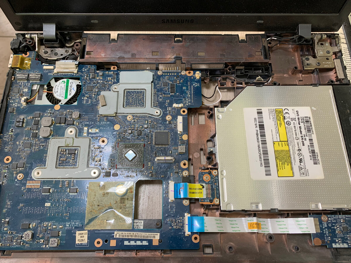 Внутренняя компоновка Samsung 355v