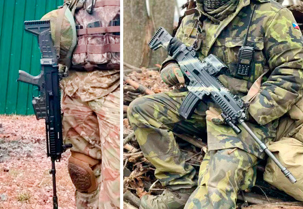 Иностранные наёмники на землях Северного-Причерноморья. Слева зажмуренный американец. Справа чех с неизвестной судьбой, из расчёта ПЗРК Стингер. Оба с FN SCAR (фото из открытых источников)