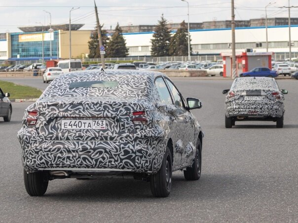 Тестовый прототип обновленной Lada Granta