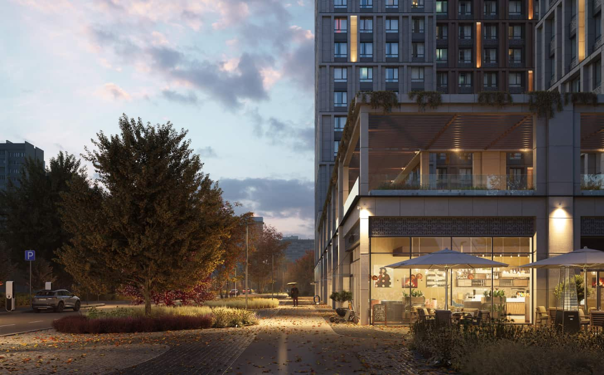 Девелопер проекта позаботился не только о стильном внешнем облике дома и благоустройстве территории