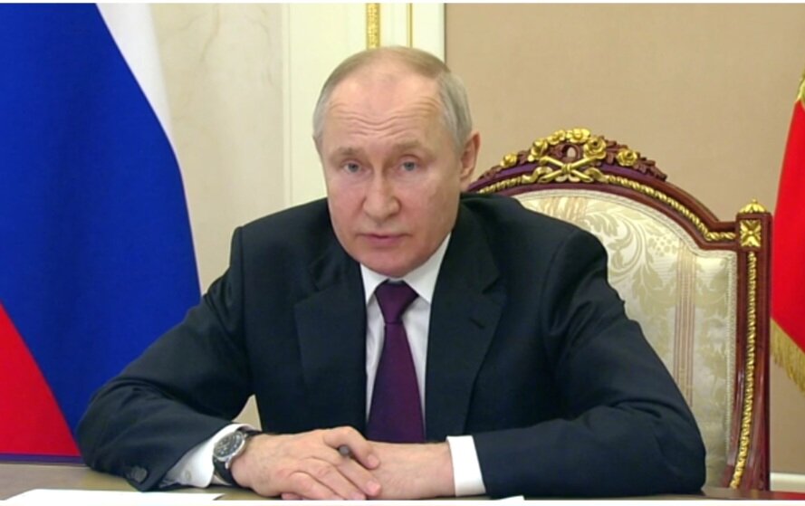 В. Путин. Кадр из видеотрансляции с сайта Кремля