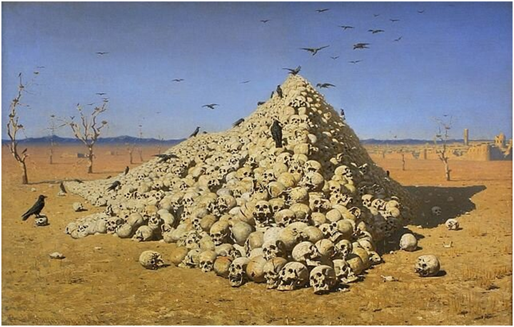 Картина «Апофеоз войны» Василия Верещагина. 1872 год, Мюнхен. Источник: wikipedia.org