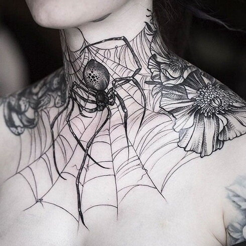 Что означает татуировка паук ползущий вверх?