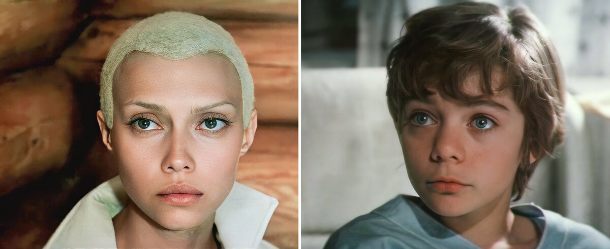 Найдите десять отличий в архетипе девушка-юноша или мальчик-девочка. В отличие от животных, сексуальность человека обладает дуальной природой. Во-первых, это животно-биологический пол. Во-вторых, это духовно-эротический пол. Если на уровне биологического пола обе актрисы – женщины. То на уровне эротического пола они имеют черты как юноши, так и девушки. Их душа на время как бы окончательно еще не определилась, в какой роли играть в этой жизни – мальчика или девочки. При переходе от подростковой юности к молодости эротический пол определяется окончательно. Очень важную роль в этом процессе играет первая любовь. Подробно этот эффект и его влияние на мальчиков я рассмотрю в статье "Эффект бомбы фильма "Гостья из будущего" или как взрослые свели детей с ума от любви".