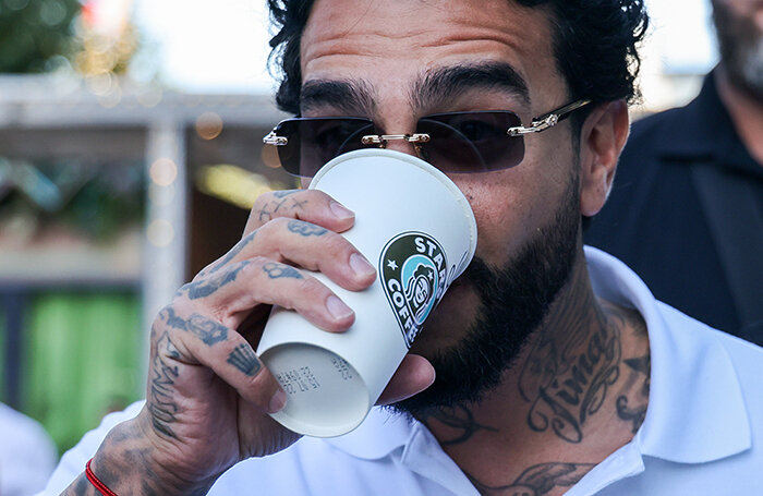    Рэпер Тимати (Тимур Юнусов) во время открытия кофейни Stars Coffee, 2022 год.Антон Новодережкин/ТАСС