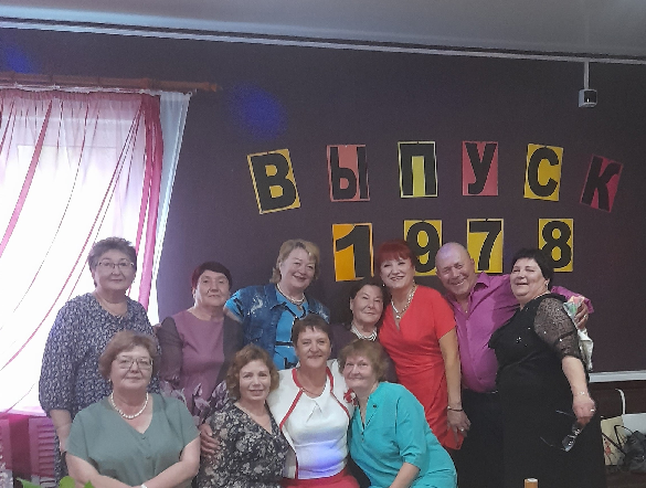 А это собрались выпускники Якшинской школы, выпуск, как вы уже поняли, 1978 года. 