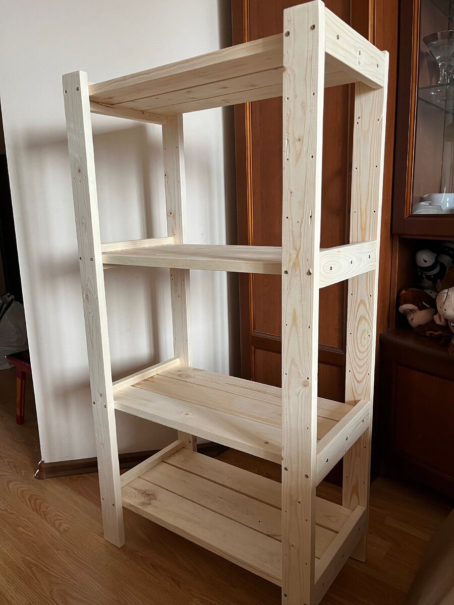 Стеллаж после сборки