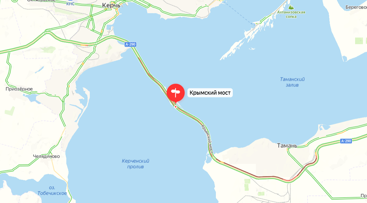 Карта крыма с крымским мостом